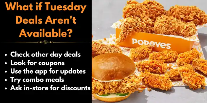 What To Do If Tuesday Special Deals Are Not Available?