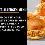 Popeyes Allergen Menu