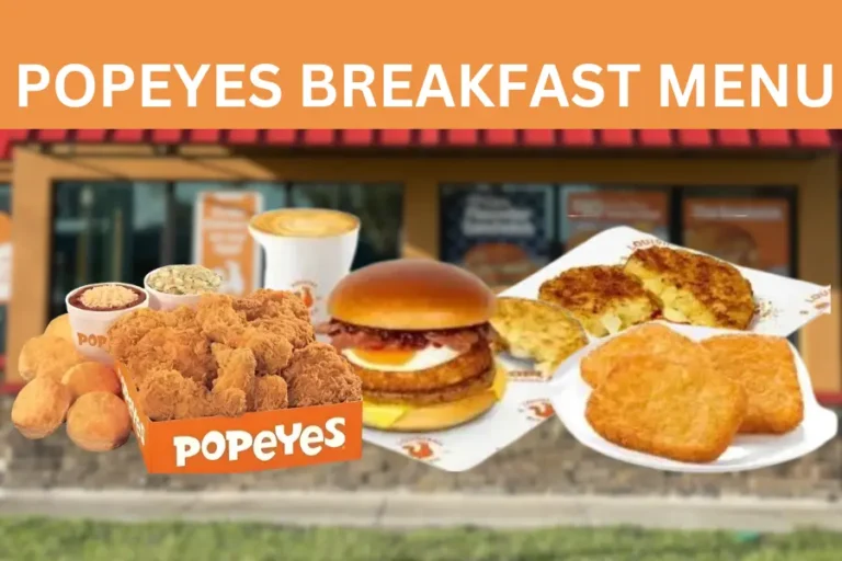 Popeyes Breakfast Menu