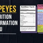 Popeyes Nutrition Information Menu