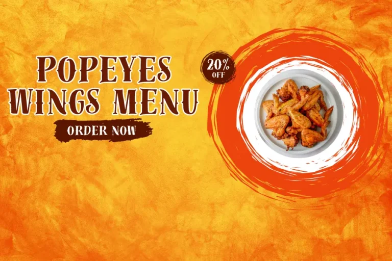 Popeyes Wings Menu