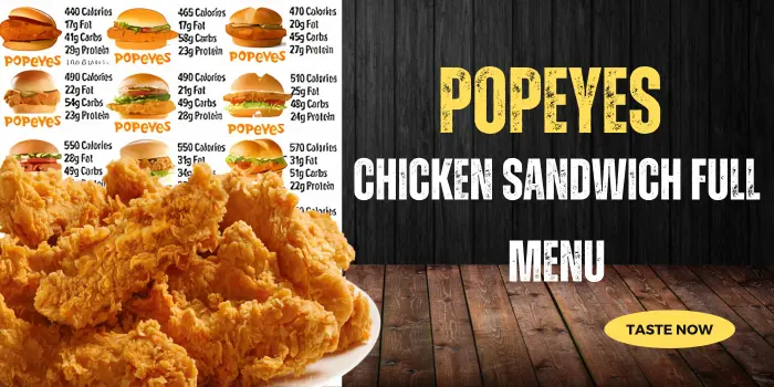 Popeyes Chicken Sandwich Full Menu